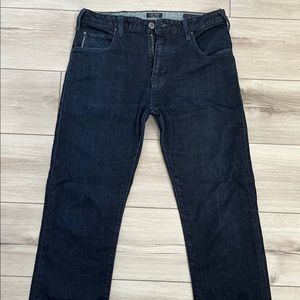 Mens Armani jeans J45 regular 29x34 (hemmed to 28.5” inseam), dark wash